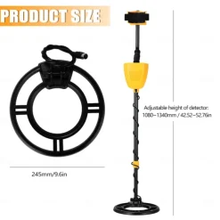 MD930 Waterproof Portable Metal Detector, High-sensitivity Underground Treasure Metal Detector with LCD