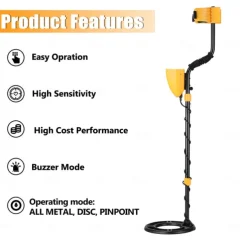 MD930 Waterproof Portable Metal Detector, High-sensitivity Underground Treasure Metal Detector with LCD