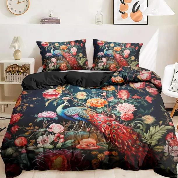 Medieval Animals Pattern Duvet Cover Set Set Soft 3-Piece Luxury Cotton Bedding Set Home Decor Gift King Queen Duvet Cover