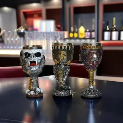 Medieval Goblet - Skull Beer Goblet Drinking - Stainless Steel Goblet Collectors - Ideal Gothic Gift, Party Decoration