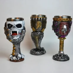 Medieval Goblet - Skull Beer Goblet Drinking - Stainless Steel Goblet Collectors - Ideal Gothic Gift, Party Decoration