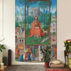 Medieval Tapestry Middle Age Hanging Tapestry Large Tapestry Mural Decor Photograph Backdrop Blanket Curtain Home Bedroom Living Room Decoration