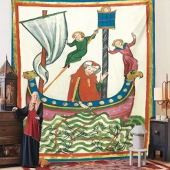 Medieval Tapestry Middle Age Tapestry Wall Art Large Tapestry Mural Decor Photograph Backdrop Blanket Curtain Home Bedroom Living Room Decoration
