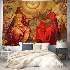 Medieval Tapestry Middle Age Wall Art Large Tapestry Mural Decor Photograph Backdrop Blanket Curtain Home Bedroom Living Room Decoration
