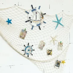 Mediterranean Decorative Fishing Net Thick Hemp Rope Background Wall Decoration Hanging Fish Net