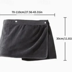 Men Soft Wearable Bath Towel Short Pants Soft Mircofiber Swimming Beach Quick Dry Towel Blanket