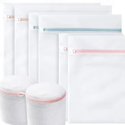 Mesh Laundry Bags for Delicates with Zipper, Lingerie Laundry Bag, Travel Storage Organize Bag, Clothing In-Wash Cleaning Bag For Laundry, Blouse, Hosiery, Stocking, Underwear, Bra, Lingerie