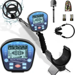 Metal Detector for Adults Professional, Detector De Metales for Gold and Silver with LCD Display, 5 Mode, Waterproof with 10" IP68 Search Coil and Upgraded Advanced DSP Chips