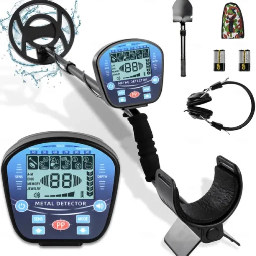 Metal Detector for Adults Professional, Detector De Metales for Gold and Silver with LCD Display, 5 Mode, Waterproof with 10" IP68 Search Coil and Upgraded Advanced DSP Chips
