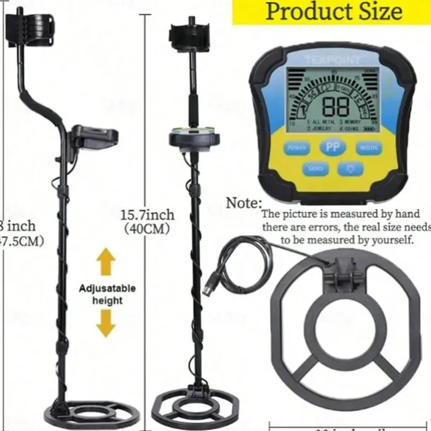 Metal Detector, Handheld Underground Metal Detector MD-8030 High Sensitivity Gold Digr Treasure Hunter Finder Pinpoint Detector,for Gold Detecting