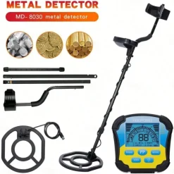 Metal Detector, Handheld Underground Metal Detector MD-8030 High Sensitivity Gold Digr Treasure Hunter Finder Pinpoint Detector,for Gold Detecting