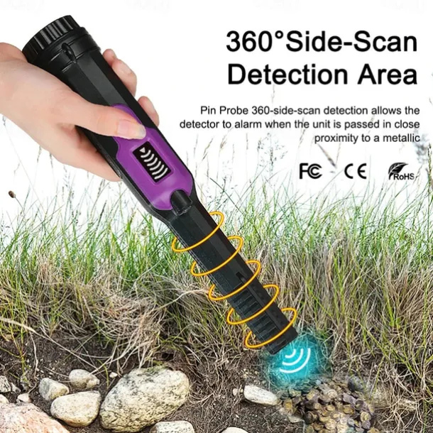 Metal Detector Treasure Hunting Locator Wand Outdoor Treasure Detector Detector