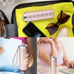 Metal Travel Pill Organizer, Portable Waterproof Weekly Pill Box, Large Aluminum Alloy Pill Case Container, BPA Free 7 Day Daily Medicine Organizer Holder for Vitamin, Fish Oil, Supplement