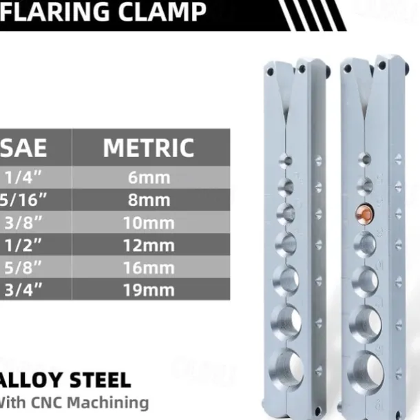 Metric Inch Orbital Flaring Tool Air Conditioning Flaring Tool for R407c/R410a with Pipe Cutter, 5-19MM, 3/16"-3/4"