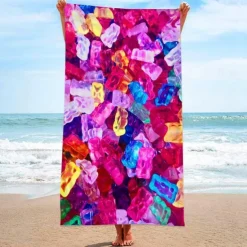 Microfiber Sand Free Beach Towel Quick Dry Super Absorbent Large Towels Blanket for Travel Pool Swimming Bath Camping Yoga Girls Women Men Adults