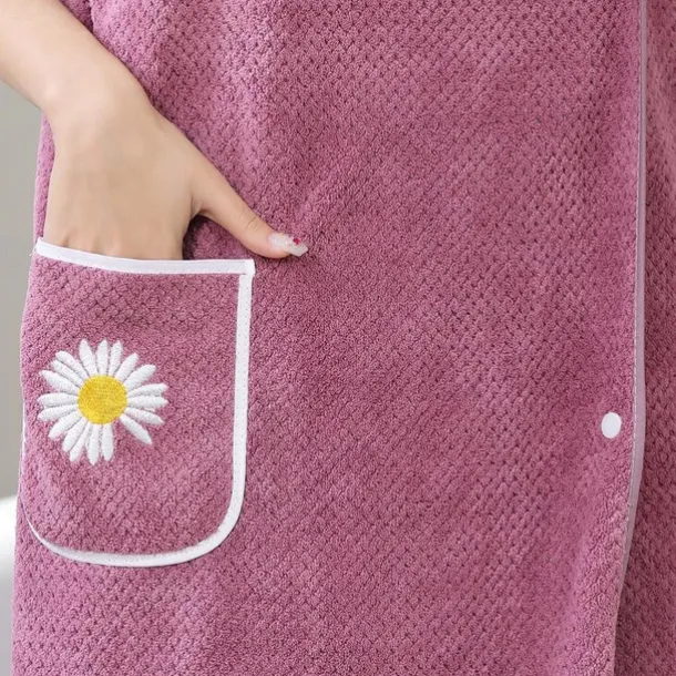 Microfiber Wearable Bath Towel Dress Super Absorbent Home Wear Bath Skirt Bath Towel Ladies Water-Absorbent Soft Thick Wrapped Bathrobe Quick-Dry Back To School College Student