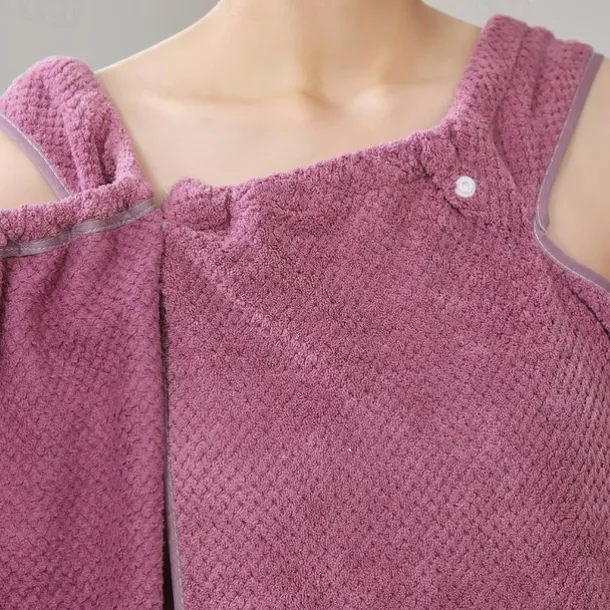 Microfiber Wearable Bath Towel Dress Super Absorbent Home Wear Bath Skirt Bath Towel Ladies Water-Absorbent Soft Thick Wrapped Bathrobe Quick-Dry Back To School College Student