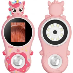 Microscope for Kids, Educational Science Kit Toys Portable Handheld Magnifying Glass, Macro Fixed Focus Digital Kid Microscopes Up to 500x Magnification,4X Zoom, Interactive Learning