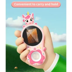 Microscope for Kids, Educational Science Kit Toys Portable Handheld Magnifying Glass, Macro Fixed Focus Digital Kid Microscopes Up to 500x Magnification,4X Zoom, Interactive Learning