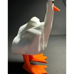 Middle Finger Duck Figurines Funny Duck You Figurine, Rude Duck Figurine Middle Finger Decor Duck Statue Middle Finger Statue Weird Decor Duck Decor