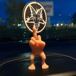 Middle Finger Figure With Legs, 3/7 Inches Tall The Finger with Legs, Creative Middle Finger Resin Sculpture Decoration for Home Office Desktop, Funny Gag Gift, Desk Accessory