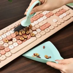 Mini Broom & Dustpan Set – Desktop Cleaning Brush for Keyboard, Drawers, Corners & Small Gaps, Household Cleaning Tool