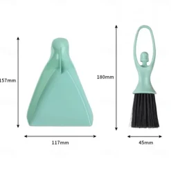Mini Broom & Dustpan Set – Desktop Cleaning Brush for Keyboard, Drawers, Corners & Small Gaps, Household Cleaning Tool