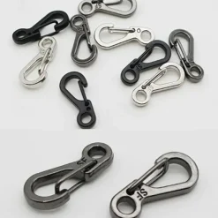 Mini Carabiner, EDC Survival Equipment, Snap Hook For Keychain Backpack Bottle, Outdoor Camping Accessories