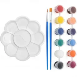 mini easel drawing board set 23 sets of children's beginners acrylic oil paint desktop wooden tripod