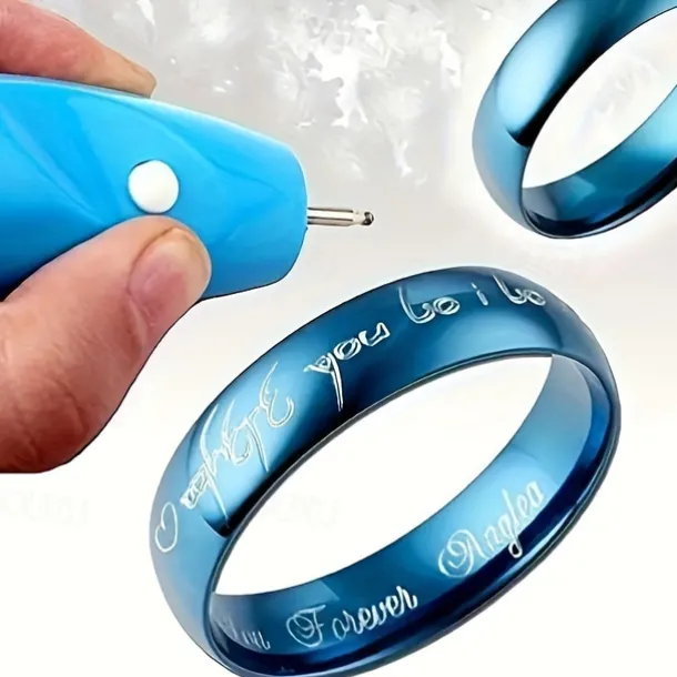 Mini Electric Carving Pen - Cordless, Precision Etching Tool for Name Writing, Plastic, Battery Powered
