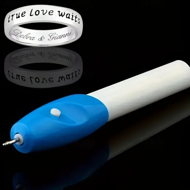 Mini Electric Carving Pen - Cordless, Precision Etching Tool for Name Writing, Plastic, Battery Powered
