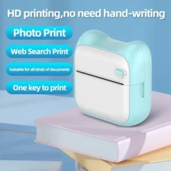 Mini Pocket Printer Bluetooth Photo Picture HD Label Student Thermal Paper Student Wrong Question Mini Portable Printer For Learning
