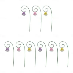 Miniature Fairy Garden Glow In The Dark Glow Flowers Set of 6, Fairy Garden Landscape Accessory Dollhouse Decor