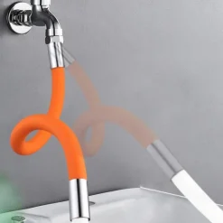 Mintiml Faucet Extender Universal Faucet Extension Pipe 1/2' Connnetor Extension Tube For Outer Joint Wavsh Basin Splash Head