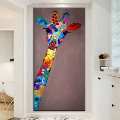 Mintura Handmade Abstract Zebra Animal Oil Paintings On Canvas Wall Art Decoration Modern Pictures For Home Decor Rolled Frameless Unstretched Painting