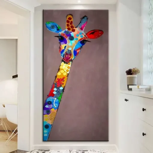 Mintura Handmade Abstract Zebra Animal Oil Paintings On Canvas Wall Art Decoration Modern Pictures For Home Decor Rolled Frameless Unstretched Painting