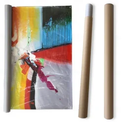 Mintura Handmade Abstract Colorful Oil Paintings On Canvas Wall Art Decoration Modern Picture For Home Decor Rolled Frameless Unstretched Painting