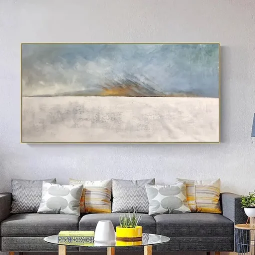 Mintura Handmade Abstract Oil Paintings On Canvas Wall Art Decoration Modern Picture For Home Decor Rolled Frameless Unstretched Painting