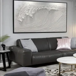 Mintura Handmade 3D Sea Wave Oil Paintings On Canvas Wall Art Decoration Modern Abstract Picture For Home Decor Rolled Frameless Unstretched Painting