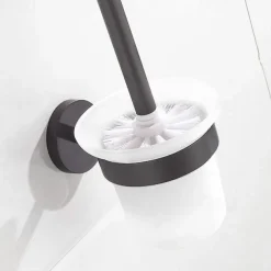 Mirror Polished Silver Toilet Brush Holder Matt Black Rustproof SUS304 Stainless Steel Bathroom Accessories High Quality