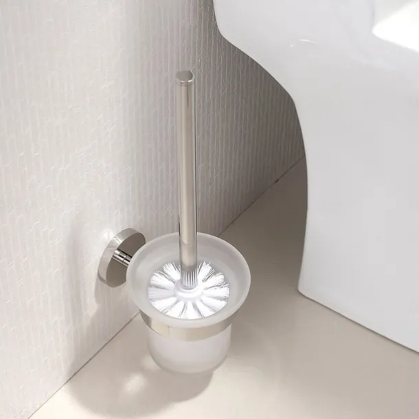Mirror Polished Silver Toilet Brush Holder Matt Black Rustproof SUS304 Stainless Steel Bathroom Accessories High Quality