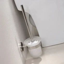 Mirror Polished Silver Toilet Brush Holder Matt Black Rustproof SUS304 Stainless Steel Bathroom Accessories High Quality