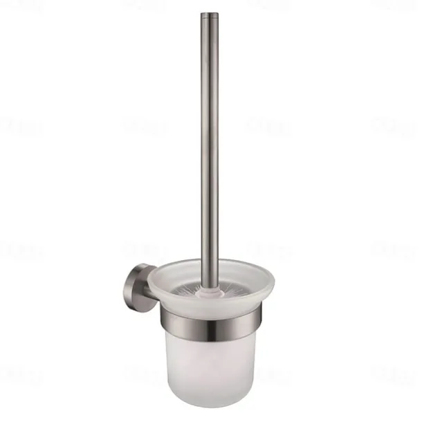Mirror Polished Silver Toilet Brush Holder Matt Black Rustproof SUS304 Stainless Steel Bathroom Accessories High Quality