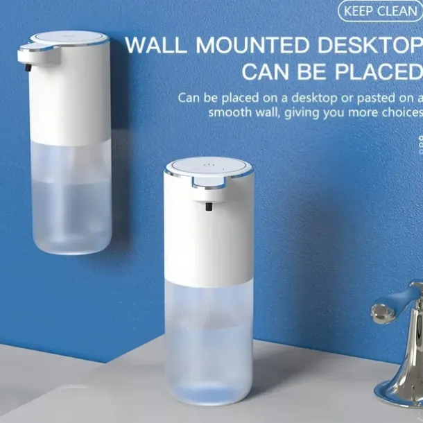 380mL Capacity Automatic Soap Dispenser - Touchless USB Rechargeable and Motion-Sensing Technology