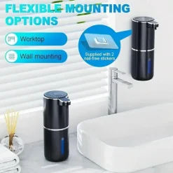 380mL Capacity Automatic Soap Dispenser - Touchless USB Rechargeable and Motion-Sensing Technology