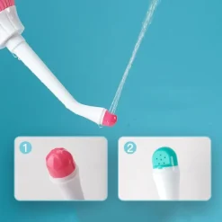 450ml Protable Bidet Sprayer for Toilet with 2 Detachable Nozzle & Head, Handheld Personal Bidet Shattaf Cleaning Personal Hygiene Washing