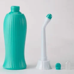 450ml Protable Bidet Sprayer for Toilet with 2 Detachable Nozzle & Head, Handheld Personal Bidet Shattaf Cleaning Personal Hygiene Washing