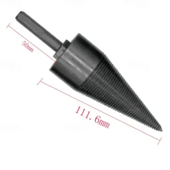 38mm (1.45IN) Drill Bit Chop Wood Splitting Tool Cone Log Splitters Breaking Machine Breaker Firewood Chopper