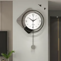 Modern Design Wall Clock Large Swing Living Room 3D Clocks Simple Hanging Horologe Home Decoration Wall Watch 49*73CM 55*80CM 40*60cm