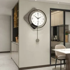 Modern Design Wall Clock Large Swing Living Room 3D Clocks Simple Hanging Horologe Home Decoration Wall Watch 49*73CM 55*80CM 40*60cm